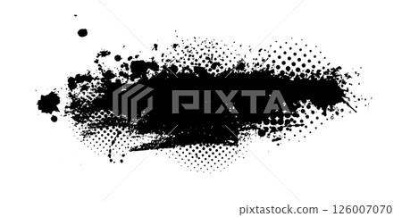 Splatter Paint Texture . Black Spray Blot of Ink. Place illustration Over any Object to Create Grungy Effect . hand drawn. Not AI, Vector Splatter Paint Texture . Black Spray Blot of Ink. Place illustration Over any Object to Create Grungy Effect . hand drawn. Not AI, Vector 126007070