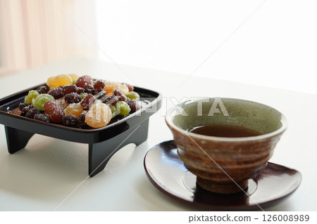 甜納豆和日本茶 126008989