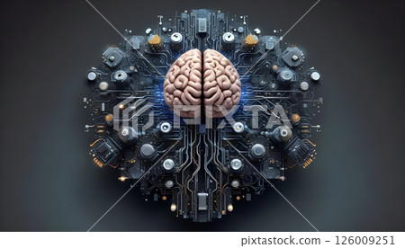 Realistic 3D Fusion of Brain and Quantum Computer - Biological Computing - - Artificial Intelligence 126009251