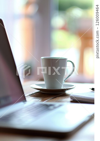 Close-up of Laptop with Backend Code in Bright Home Office Close-up of Laptop with Backend Code in Bright Home Office 126009464
