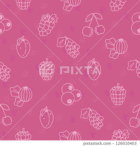 Juicy berries, sophisticated pink seamless pattern Juicy berries, sophisticated pink seamless pattern 126010403