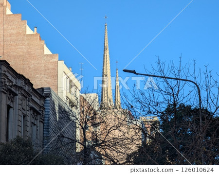 View of the Church of the Sacred Heart of Jesus Capuchin Church from the city street View of the Church of the Sacred Heart of Jesus Capuchin Church from the city street 126010624