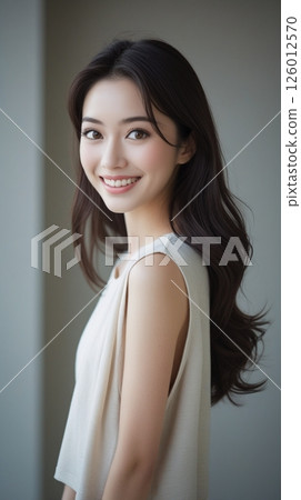 波浪發女子肖像 126012570