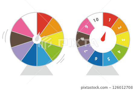 輪盤賭向量插圖素材 輪盤賭向量插圖素材 126012708