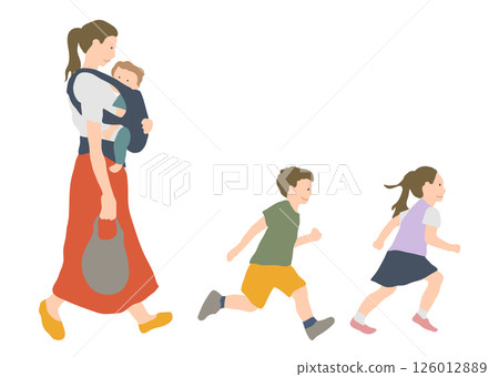 3 Siblings and Mother 126012889