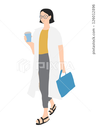 喝咖啡的女人 126012896