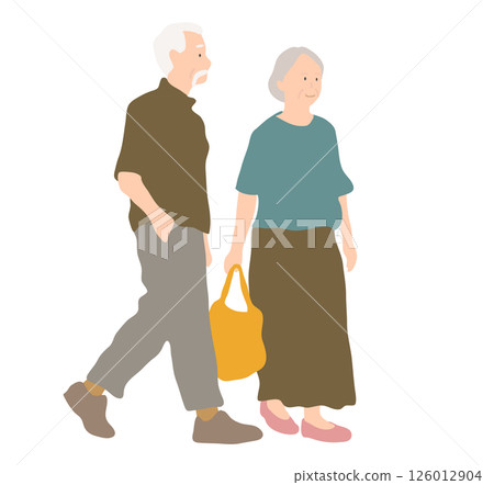 老年夫婦購物 老年夫婦購物 126012904