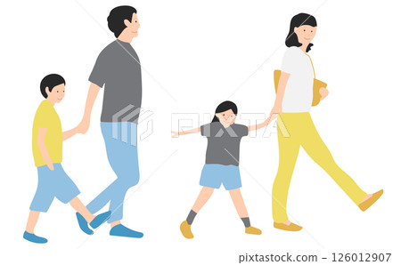 一家四口散步2 一家四口散步2 126012907