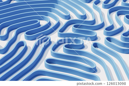 Abstract lines and curve lines, 3d rendering. Abstract lines and curve lines, 3d rendering. 126013098