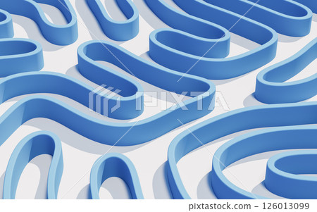 Abstract lines and curve lines, 3d rendering. Abstract lines and curve lines, 3d rendering. 126013099