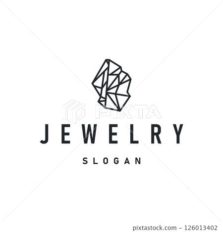 luxury jewelry design with gemstone logo concept, luxury diamond stone templet brand product concept with simple vintage concept luxury jewelry design with gemstone logo concept, luxury diamond stone templet brand product concept with simple vintage concept 126013402
