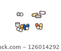 Icon illustration of medication for developmental disorders (ADHD) 126014292