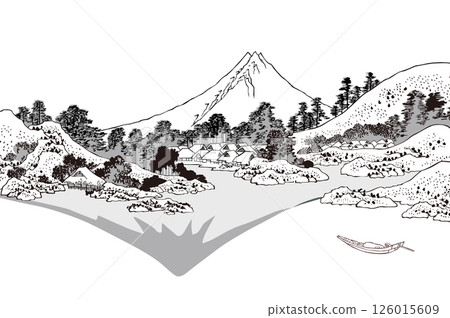 甲州禦坂水面線描圖 甲州禦坂水面線描圖 126015609