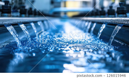 Industrial water pipeline system in a factory 126015946