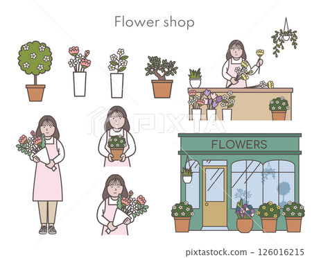 花店插圖集 花店插圖集 126016215