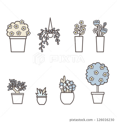 各種植物的插圖集 126016230