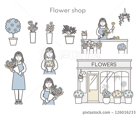 花店插圖集 126016233