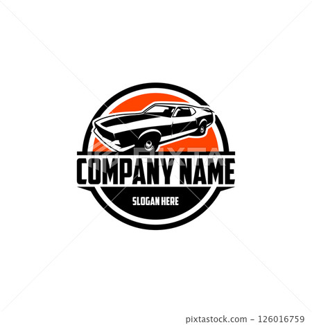 Mustang car logo silhouette Vector EPS Isolated. Set of ready-made logo templates vector isolated Mustang car logo silhouette Vector EPS Isolated. Set of ready-made logo templates vector isolated 126016759