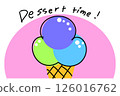 Illustration of colorful ice cream 126016762