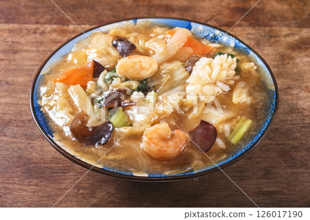 Chinese-style seafood rice bowl, chukadon Chinese-style seafood rice bowl, chukadon 126017190