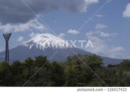 Mt. Fuji with clouds Mt. Fuji with clouds 126017422