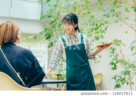 Cafe part-time worker, female Cafe part-time worker, female 126017611