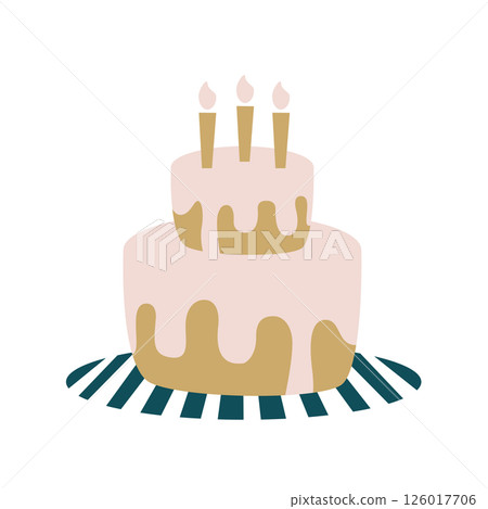 蛋糕例證 126017706