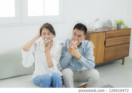 A troubled senior couple in Bing 126018472