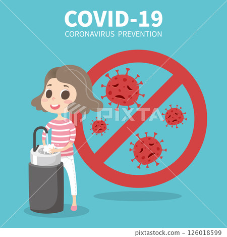 Promote frequent hand washing to prevent viruses and bacteria to protect yourself banner poster advertising leaflet vector material picture Promote frequent hand washing to prevent viruses and bacteria to protect yourself banner poster advertising leaflet vector material picture 126018599