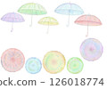 Simple and colorful umbrella set material 126018774