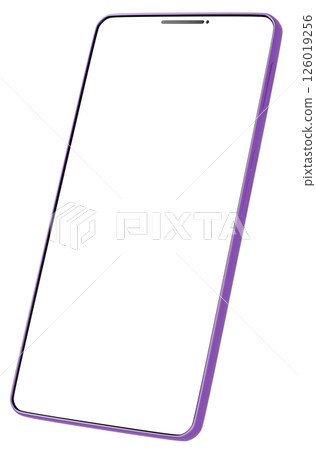 3D material_smartphone_purple 126019256