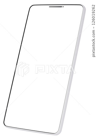 3D 材質_智慧型手機_白色 3D 材質_智慧型手機_白色 126019262