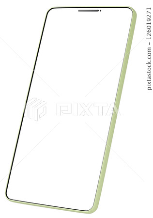 3D material_smartphone_green 3D material_smartphone_green 126019271