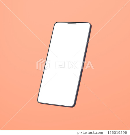 3D material_smartphone_black_orange 126019296