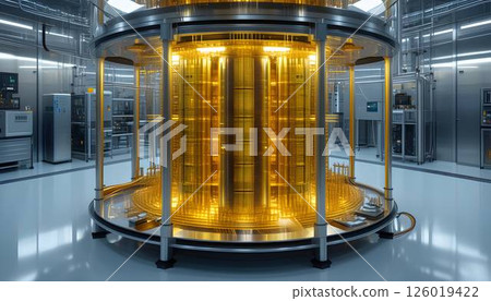 Image of a superconducting quantum computer 126019422