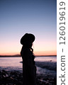A silhouette that blends into the magic hour 126019619