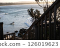 View from the observation deck at dusk 126019623