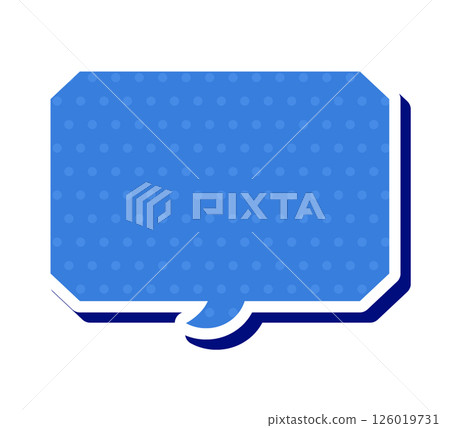 夏天可以使用的對話框。三維向量資料。傳單、雜誌、網路、影片資料。藍色,有圓點。 夏天可以使用的對話框。三維向量資料。傳單、雜誌、網路、影片資料。藍色,有圓點。 126019731