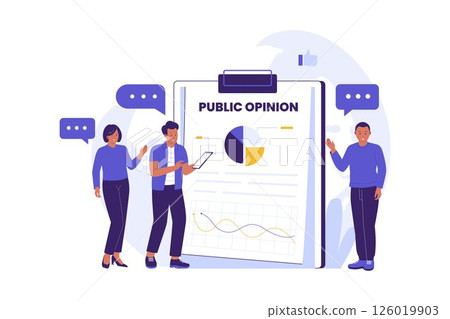 Illustration of Public Opinion Illustration of Public Opinion 126019903