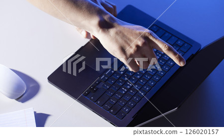 People working together and sharing ideas in a modern business environment. 126020157