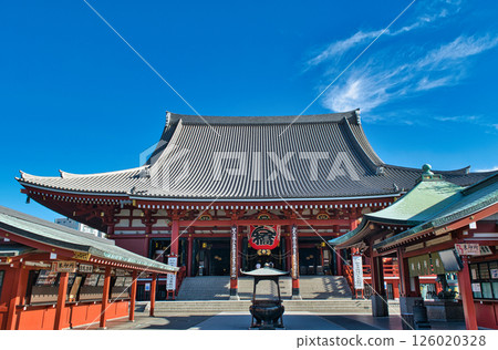 Senso-ji Temple, Asakusa, Tokyo - Main Hall (Kannon Hall) Senso-ji Temple, Asakusa, Tokyo - Main Hall (Kannon Hall) 126020328