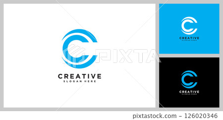 initial letter C logo design template. 126020346