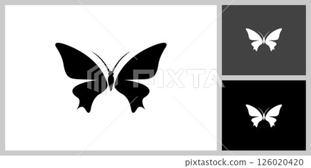 butterfly animal logo design vector butterfly animal logo design vector 126020420