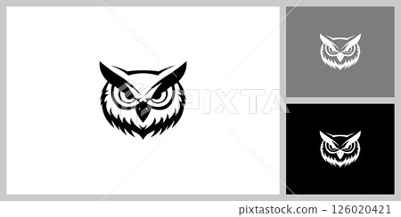 head owl eyes vector design template head owl eyes vector design template 126020421