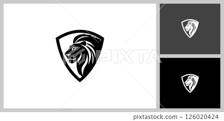 lion shield vector design template lion shield vector design template 126020424