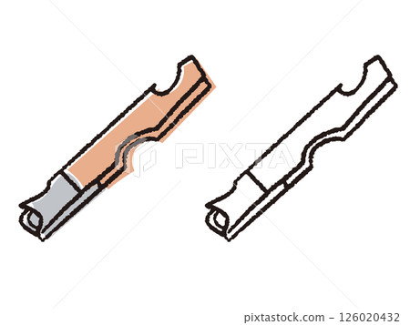 Pen-drawn can opener 126020432