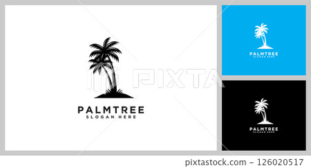 palm tree logo vector design template palm tree logo vector design template 126020517