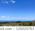 藍藍的天空和鄉村景觀 126020763