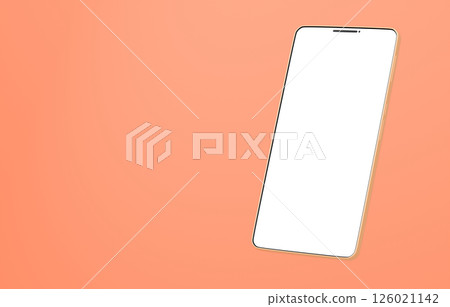 3D material_smartphone_orange 126021142