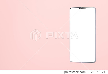 3D材質_智慧型手機_銀色_粉紅色 126021171